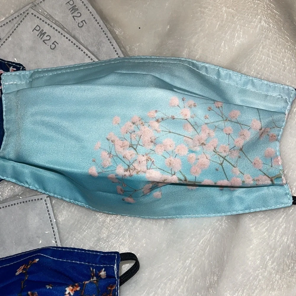New set/3 floral face masks